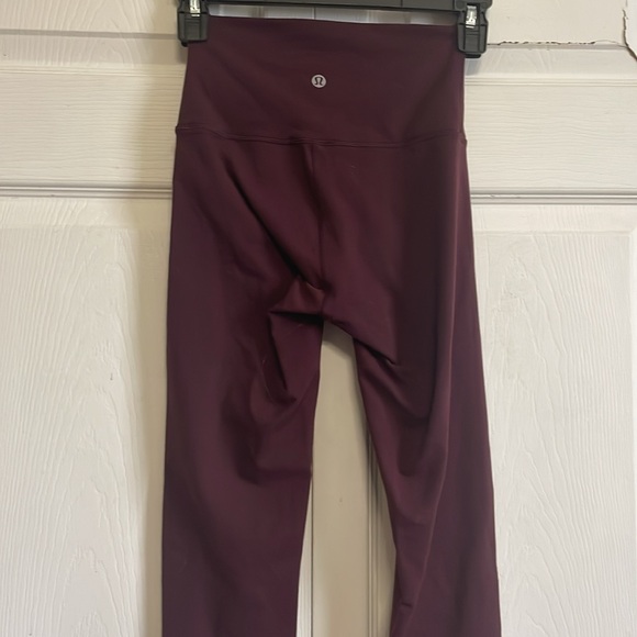 Burgundy Lulu leggings - Picture 2 of 3